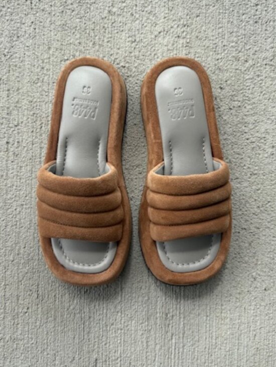 P448 Shoes - P448 Women's Fergie Cognac Sandals EU 36
